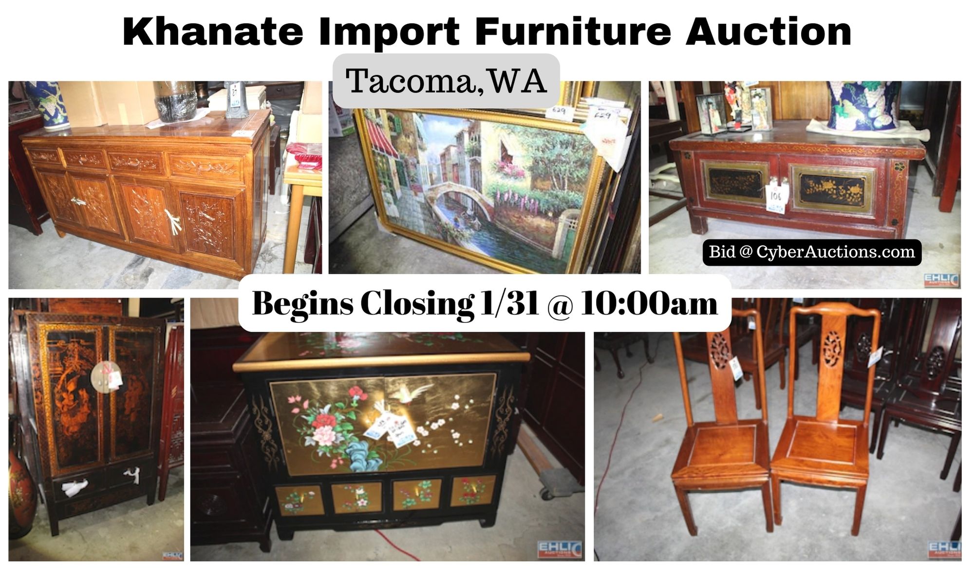 Khanate Import Furniture Auction